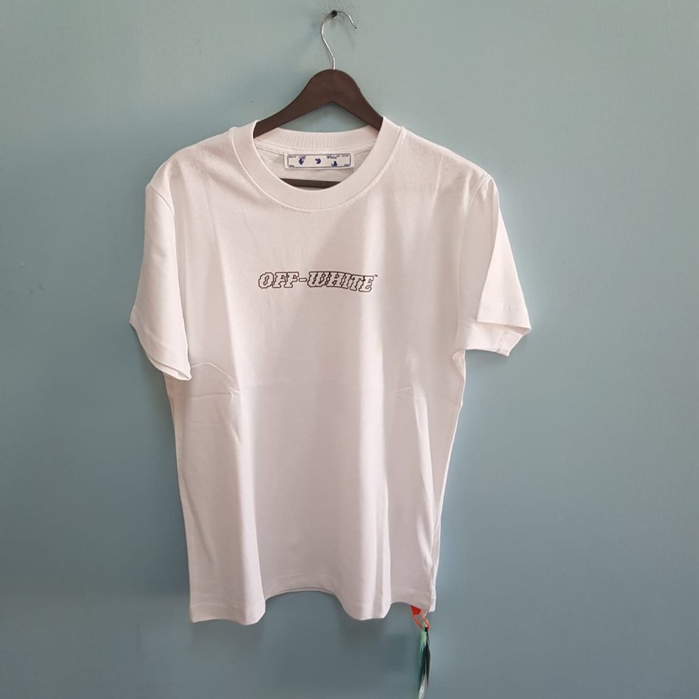 Off-White Hand Gun Painting White T-Shirt